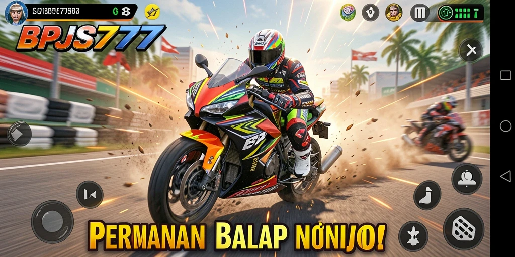 Gameplay balap motor yang mendebarkan di BPJS777.