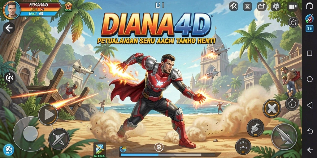 Gameplay seru DIANA4D menampilkan aksi menegangkan dan tantangan.