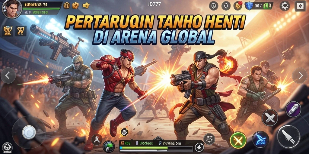 Tampilkan aksi seru dari gameplay Fighting ID777.