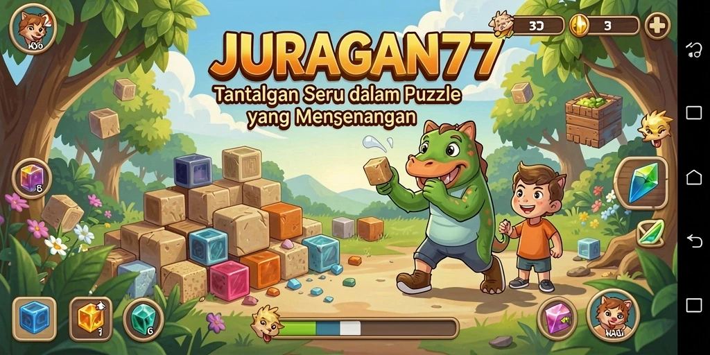 Tampilan gameplay menantang dari JURAGAN77 yang memicu kreativitas.