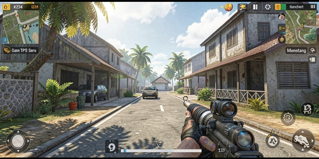 Screenshot menampilkan aksi seru gameplay K234 di mode TPS.