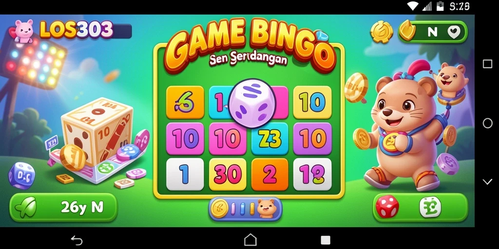Tampilan gameplay LOS303 yang menarik dengan suasana bingo yang seru.