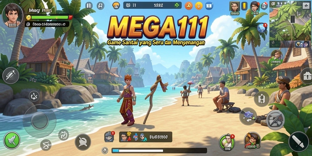 Tampilan gameplay MEGA111 yang mengasyikkan dan penuh warna.