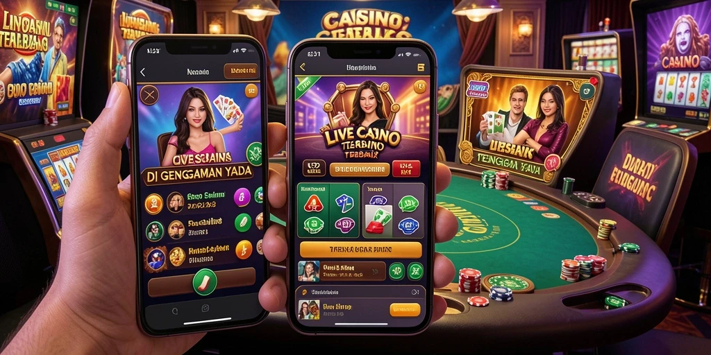 Screenshot N32 menampilkan dealer profesional dan permainan yang mendebarkan.