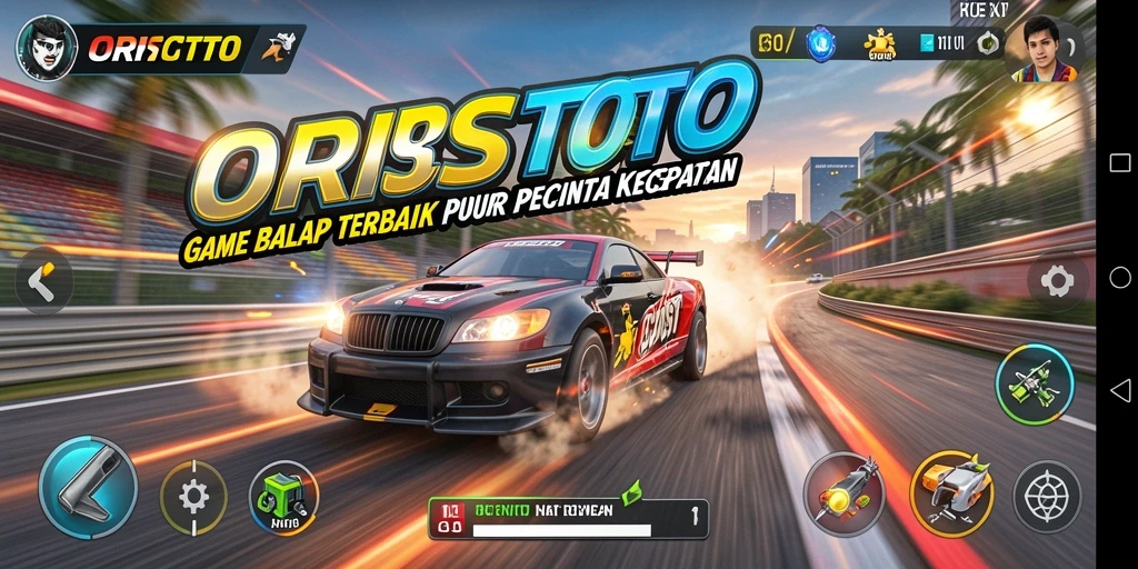 Gameplay ORISTOTO menampilkan balapan yang mendebarkan dan grafis yang menakjubkan.