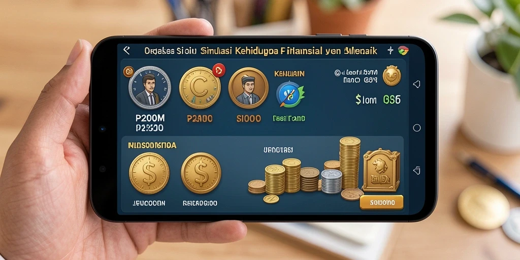 Tampilan screenshot permainan P200M yang menggambarkan gameplay Simulation.