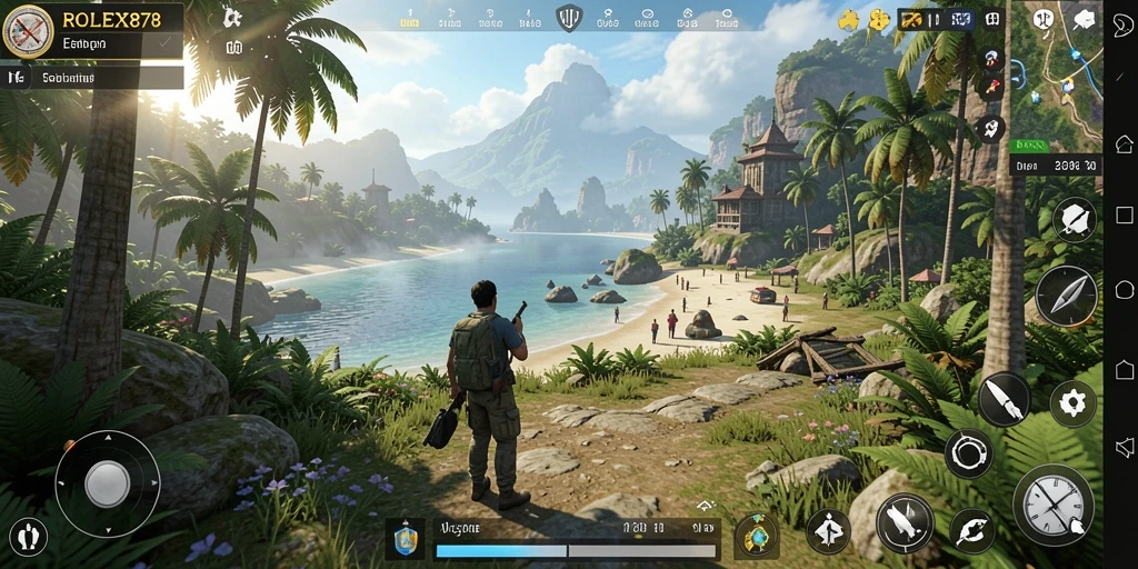 Tangkapan layar menampilkan gameplay yang dinamis di dunia terbuka.