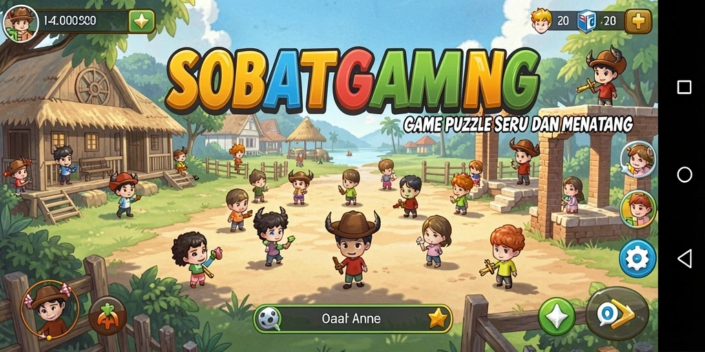 Tampilan menarik dari gameplay Puzzle SOBATGAMING yang menantang.