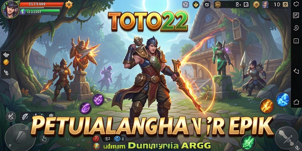 Screenshot gameplay TOTO22 menampilkan pertarungan seru dan grafis yang memukau.