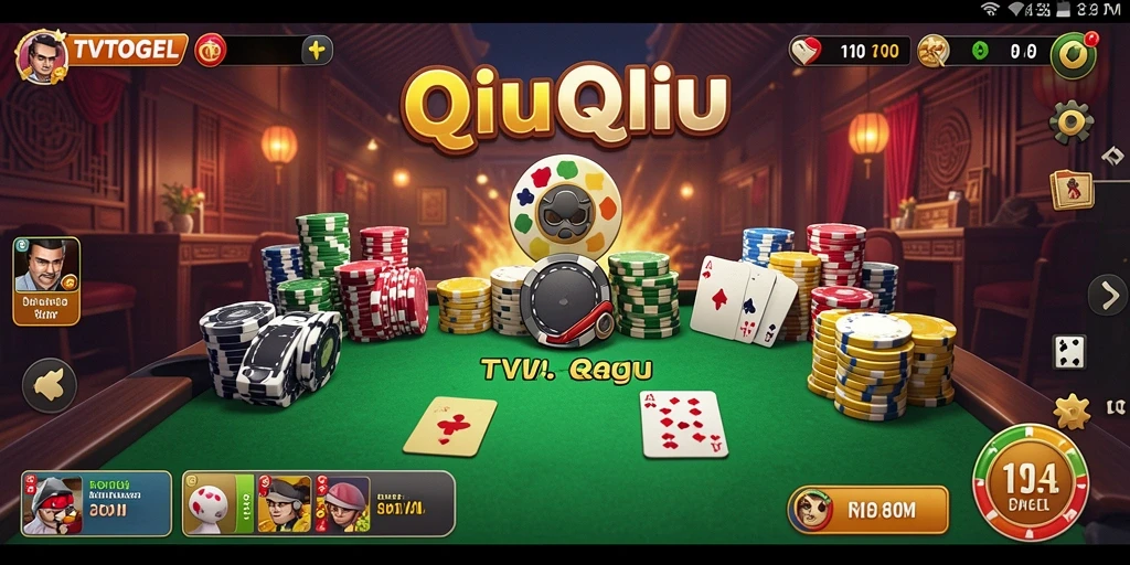 Tampilan gameplay QiuQiu yang menarik dan interaktif.