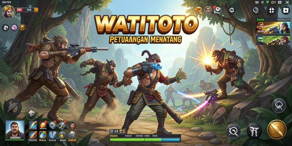 Tampilan seru gameplay WATITOTO yang penuh aksi.