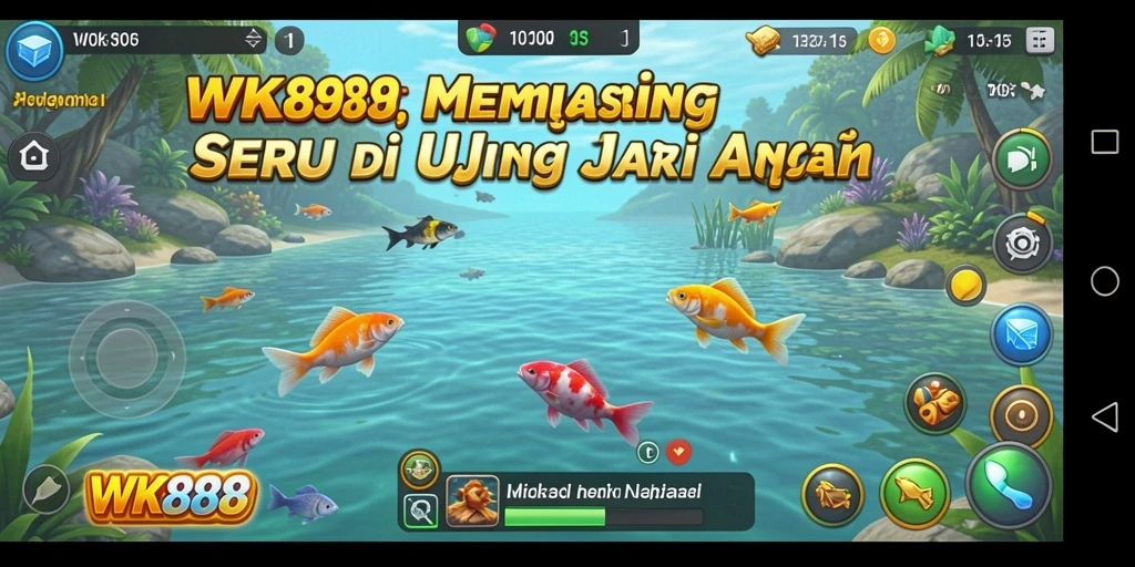 Tampilan gameplay WK888 dengan pengalaman memancing yang menakjubkan.